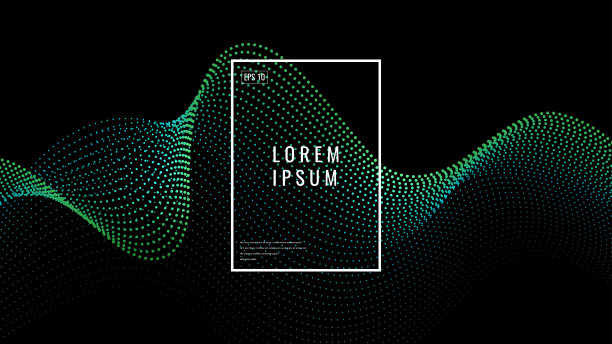 摘要动态绿波背景图片下载