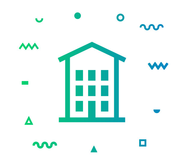 居住矢量图标线插图图片下载