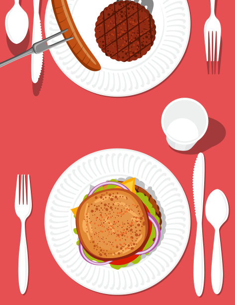 从上面的野餐桌上烧烤食物图片下载