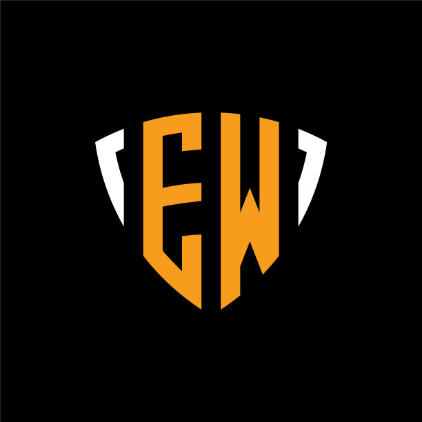 Ew标志字母组合设计模板图片下载