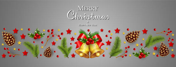 圣诞节的旗帜图片下载