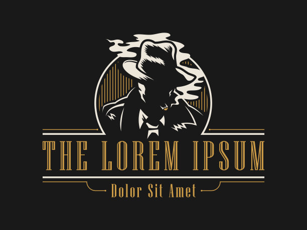 戴着帽子的男人抽着雪茄，雪茄是复古风格的象征图片下载