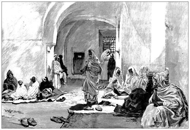 古画:突尼斯的突尼斯监狱图片下载