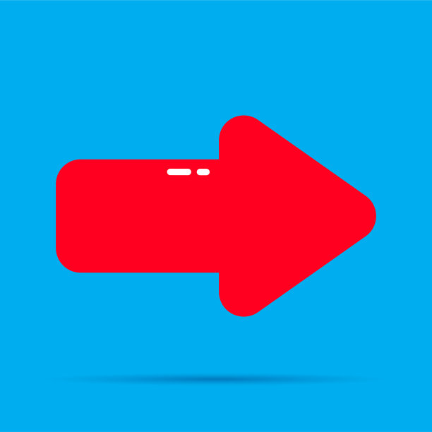 充气箭头图标图片下载