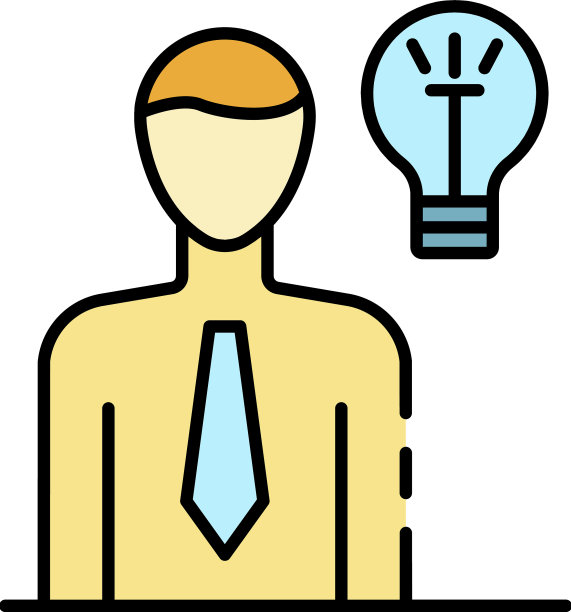 经营理念图标颜色大纲图片下载