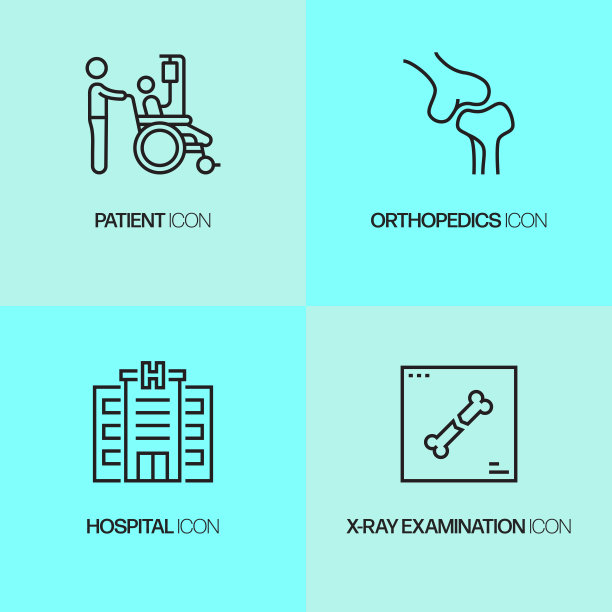 医疗保健和医疗相关的线条图标。向量符号说明。图片下载