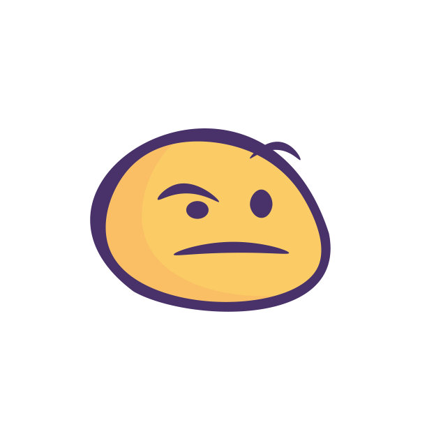 表情可爱的卡通风格暗轮廓线图片下载