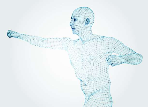 三维人。战斗。Ware mesh从3d应用程序。图片下载
