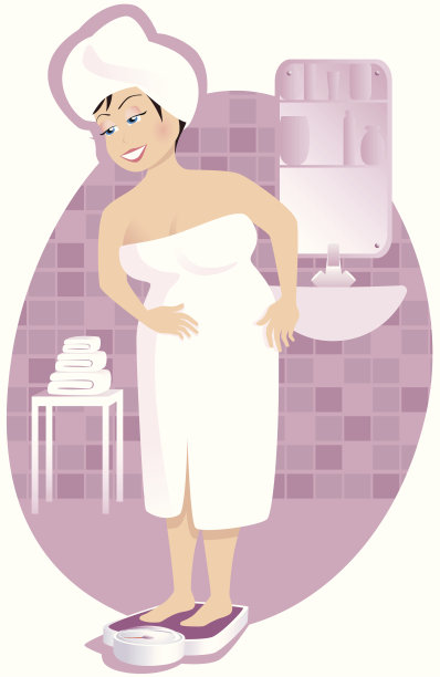 较大的女孩称体重图片下载