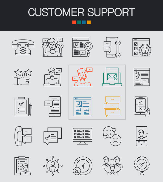 客户支持线图标可编辑笔画。协助，It支持，信息，服务，手机，反馈图片下载