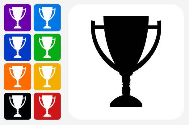 奖杯图标方形按钮合集图片下载