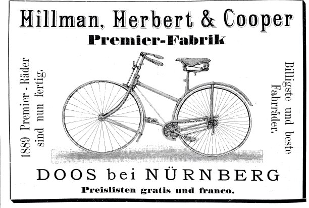 自行车制造商希尔曼赫伯特&库珀的广告图片下载
