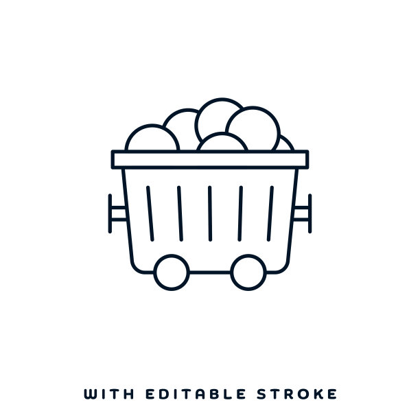 矿车线图标设计图片下载