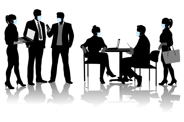 在冠状病毒大流行期间开展业务图片下载