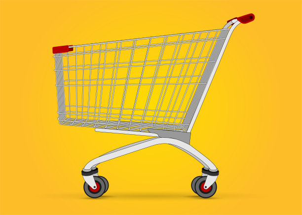 简单美观的手推车。图片下载