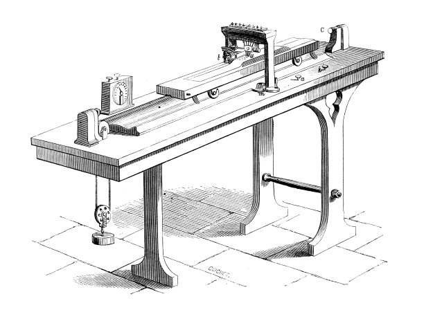 科学发现的古董插图:全球通信和电报:博内利电报图片下载