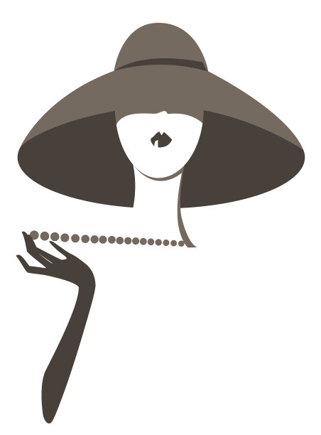 戴帽子的时髦女人图片下载