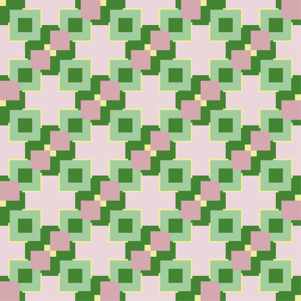 抽象无缝背景图案-像素化-多色壁纸-矢量插图图片下载