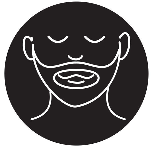 现代细线图标面膜皮肤护理图片下载