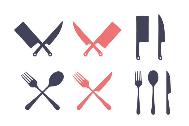 复古厨房套装切肉刀图片下载