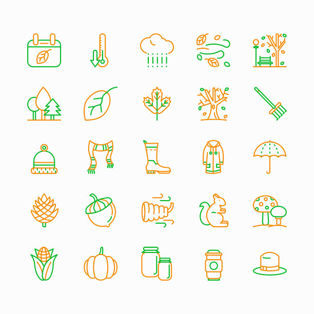 秋季系列图标图片下载