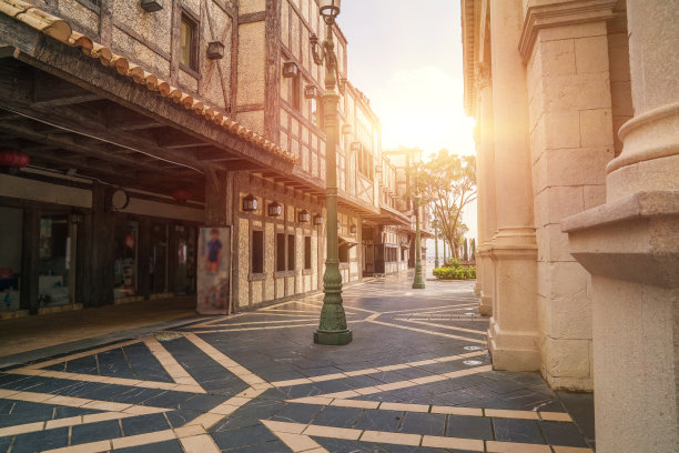 中国澳门特别行政区著名的古建筑和旅游风景图片下载