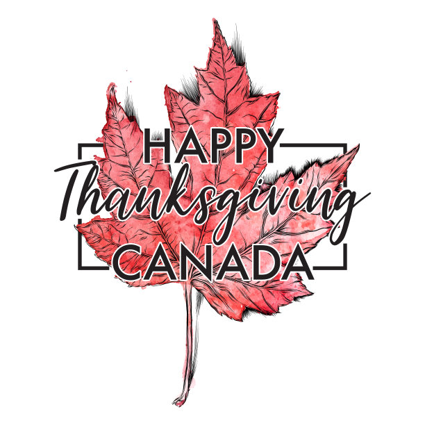 感恩节快乐枫叶矢量水彩水墨设计图片下载