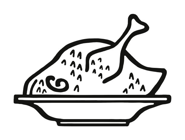 大拼盘上的火鸡图片下载