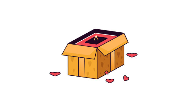 情人节礼物库存插图图片下载