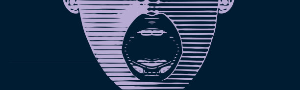 复古风格，女性嘴图片下载