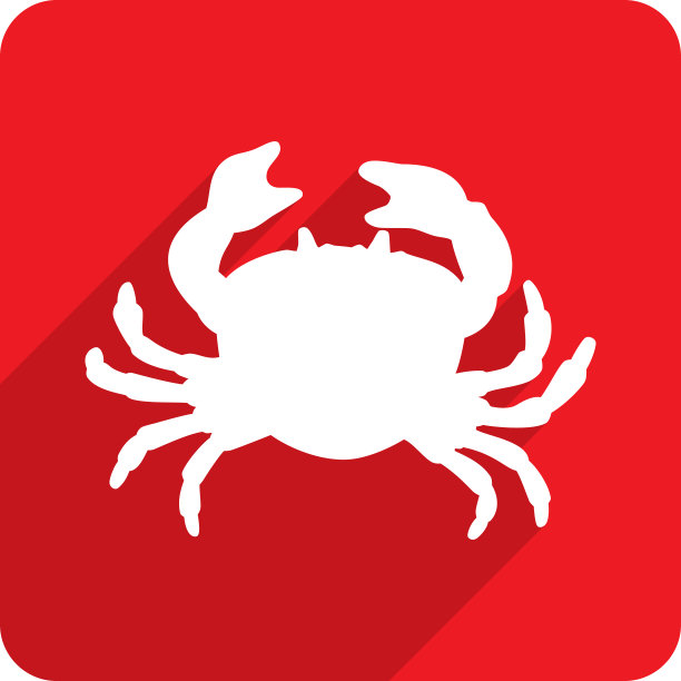 螃蟹图标剪影图片下载