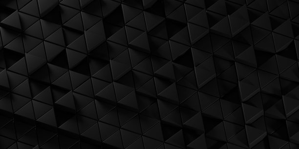 3 d渲染。黑色三角形挤压表面3D渲染图片下载