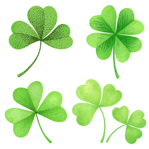 三叶草矢量图标图片下载