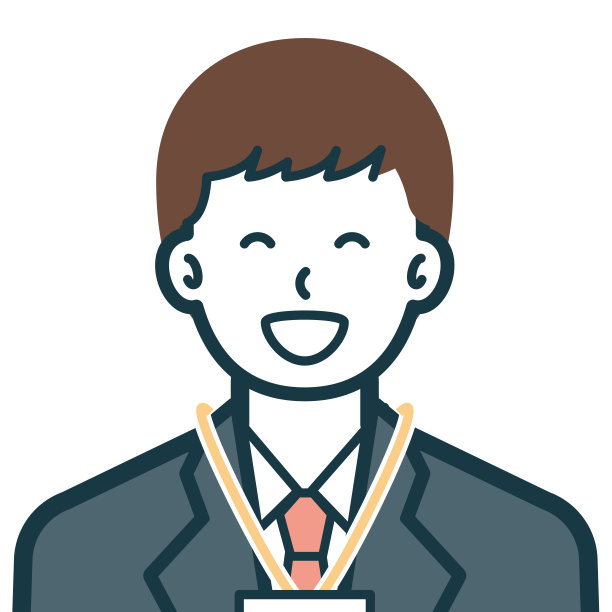 微笑的商人半身照图片下载