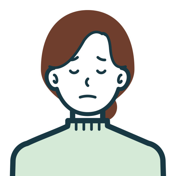 愁眉苦脸的便衣女子半身照图片下载