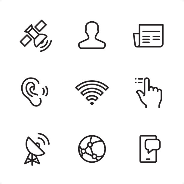 沟通-单线图标图片下载