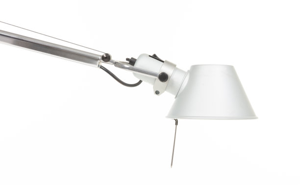 古老的古董复古台灯孤立在白色上图片下载