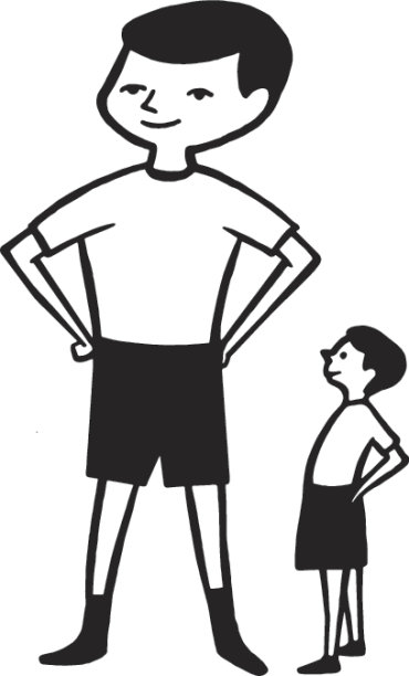 大男孩和小男孩图片下载