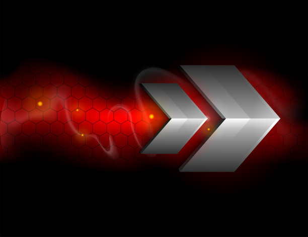 金属箭六边形图片下载