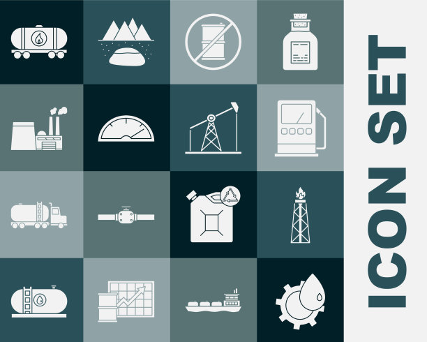 点燃石油工业厂房钻机图片下载