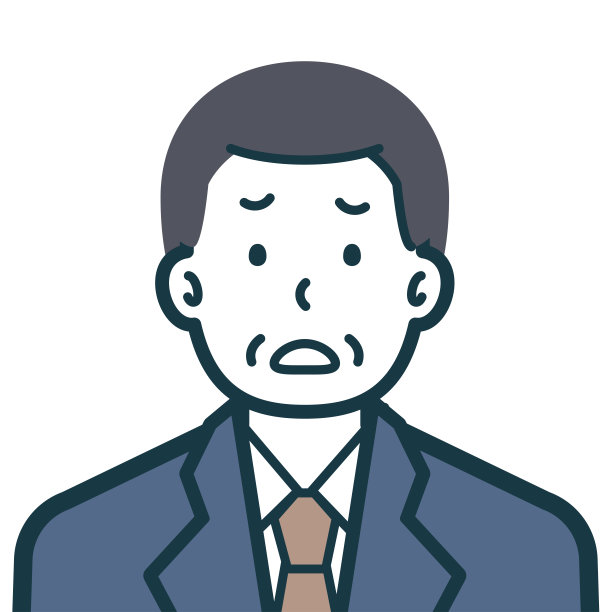 一个困惑的老年商人的半身像图片下载