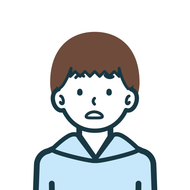 一个困惑的男孩的半身像图片下载