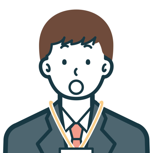 一个吃惊的商人的半身像图片下载