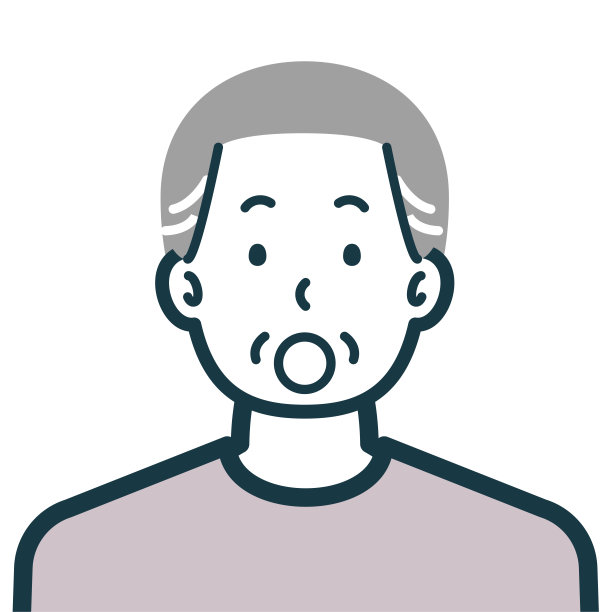 半身照片是一个吃惊的便衣资深男性图片下载