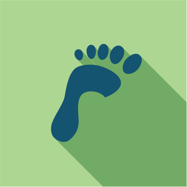 碳足迹环境平面设计图标图片下载