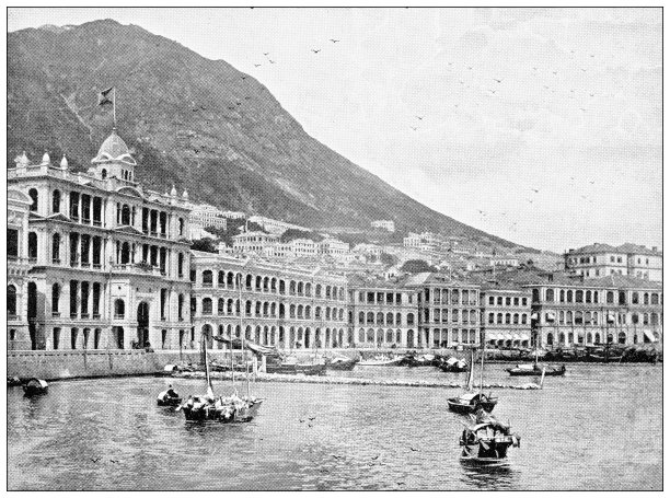 中国和香港的古玩旅行照片:香港维多利亚城图片下载