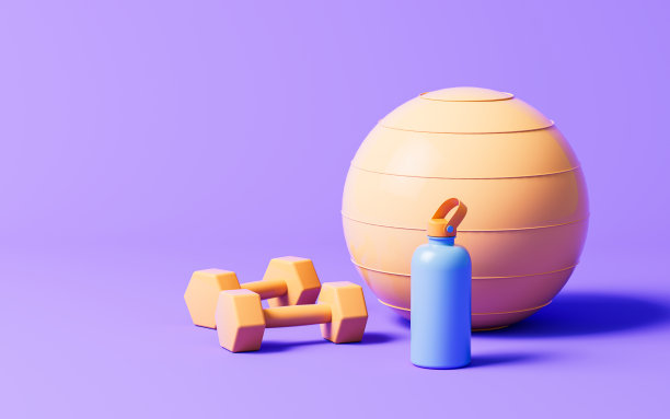 健身带有卡通风格，3d渲染。图片下载