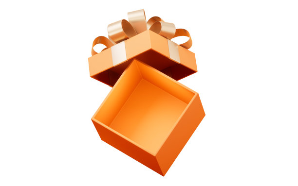 打开礼盒，节日和庆典，3d渲染。图片下载