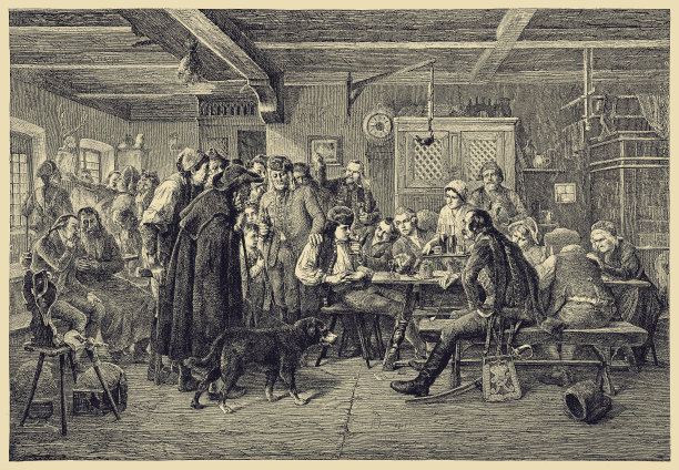 腓特烈大帝时期的普鲁士广告商图片下载