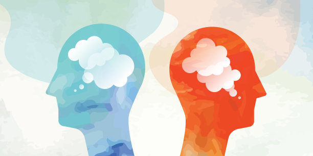 双头沟通冲突概念图片下载